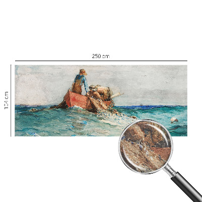 Luxe fotobehang met een zee-expeditie motive in nautische stijl