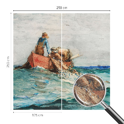 Luxe fotobehang met een zee-expeditie motive in nautische stijl