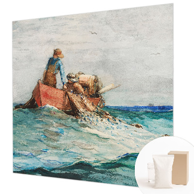 Luxe fotobehang met een zee-expeditie motive in nautische stijl