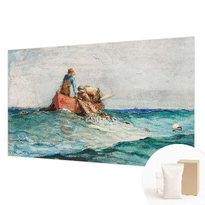 Luxe fotobehang met een zee-expeditie motive in nautische stijl