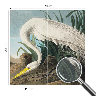 Kwalitatief fotobehang met een majestueuze reiger als motief