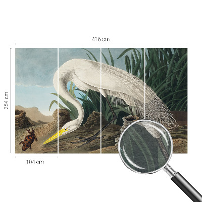 Kwalitatief fotobehang met een majestueuze reiger als motief