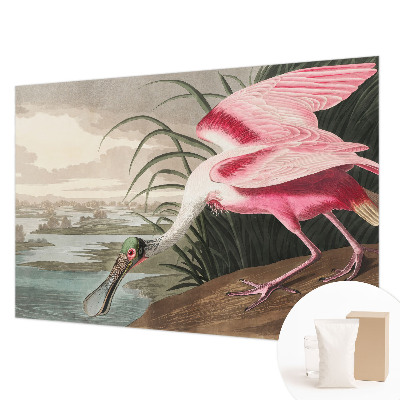 Sfeervol fotobehang met een afbeelding van een exotische vogel