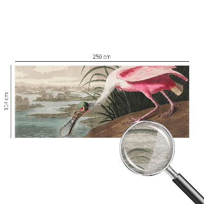 Sfeervol fotobehang met een afbeelding van een exotische vogel