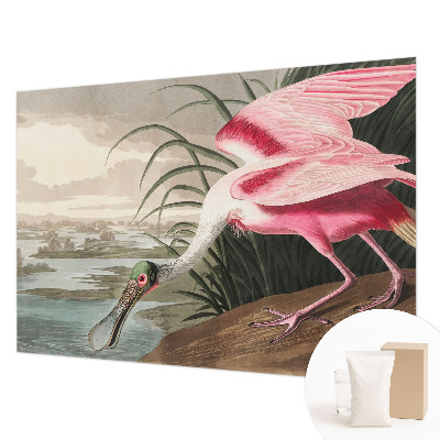 Sfeervol fotobehang met een afbeelding van een exotische vogel