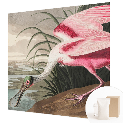 Sfeervol fotobehang met een afbeelding van een exotische vogel