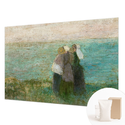 Groot fotobehang met de weerspiegeling aan zee als motief