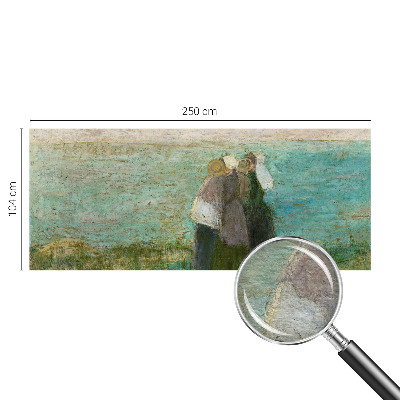Groot fotobehang met de weerspiegeling aan zee als motief
