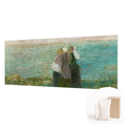 Groot fotobehang met de weerspiegeling aan zee als motief