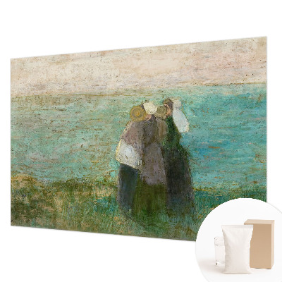 Groot fotobehang met de weerspiegeling aan zee als motief
