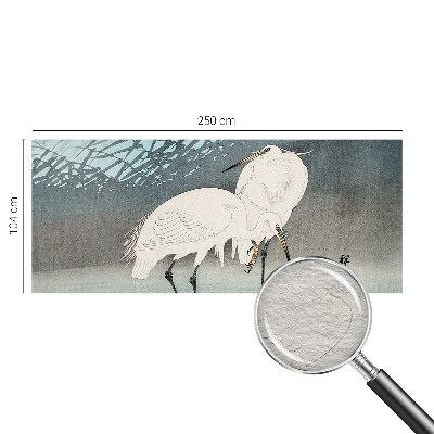 Vlies fotobehang met motief van kwetsbare vogels