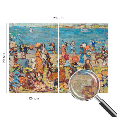 Vliesbehang fotobehang met een strandscène