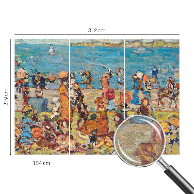 Vliesbehang fotobehang met een strandscène