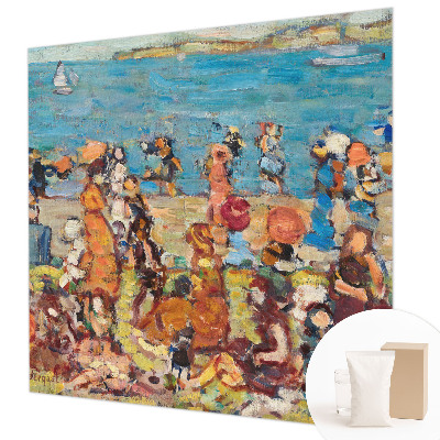 Vliesbehang fotobehang met een strandscène