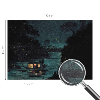 Fotobehang vliesbehang Avondlichten