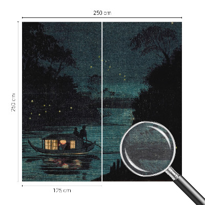 Fotobehang vliesbehang Avondlichten