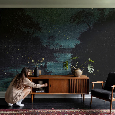 Fotobehang vliesbehang Avondlichten