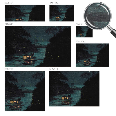 Fotobehang vliesbehang Avondlichten