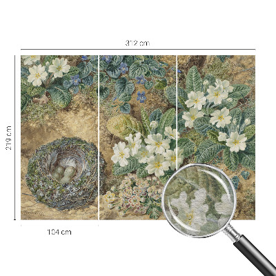 Vliesbehang fotobehang woonkamer Lente compositie