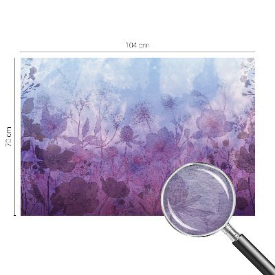 Vlies fotobehang op maat Pastelkleurige bloemen