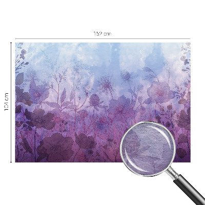 Vlies fotobehang op maat Pastelkleurige bloemen
