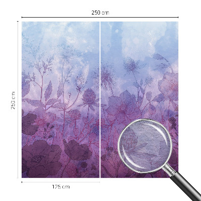 Vlies fotobehang op maat Pastelkleurige bloemen