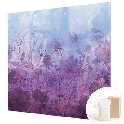 Vlies fotobehang op maat Pastelkleurige bloemen