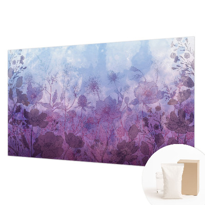 Vlies fotobehang op maat Pastelkleurige bloemen