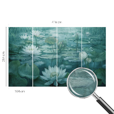 Fotobehang Waterbloemen