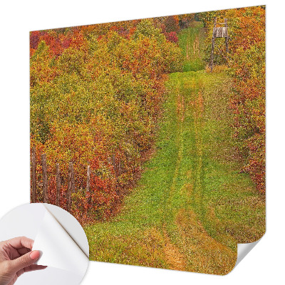 Zelfklevend fotobehang op maat Herfstkleuren