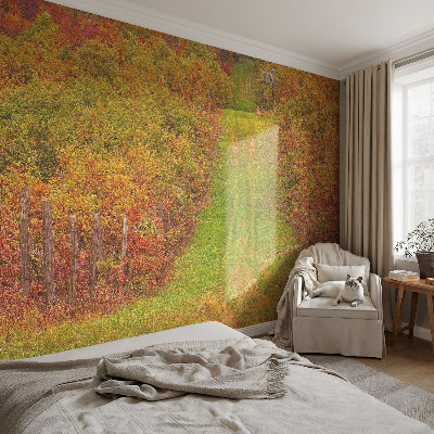Zelfklevend fotobehang op maat met herfstkleuren