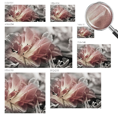 3D fotobehang met pastelkleurige bloemen