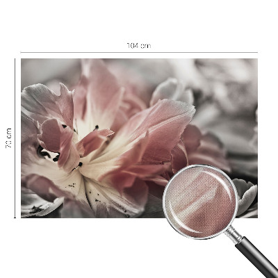 3D fotobehang Pastelkleurige bloem