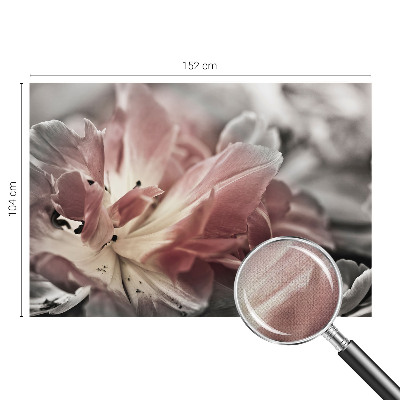 3D fotobehang met pastelkleurige bloemen
