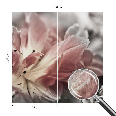 3D fotobehang Pastelkleurige bloem