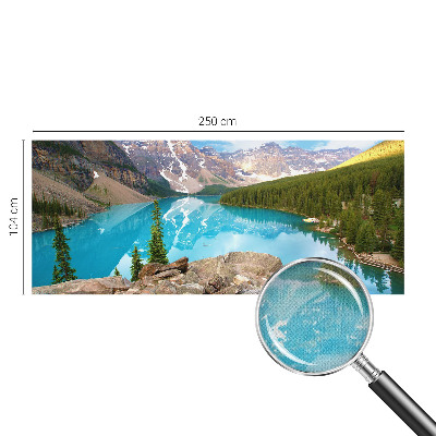 Fotobehang voor kinderkamer met een blauw meer als motief