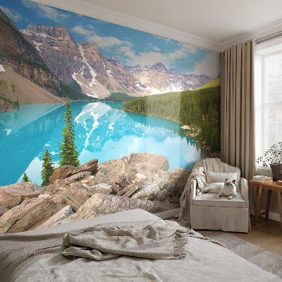 Fotobehang voor kinderkamer Blauw meer