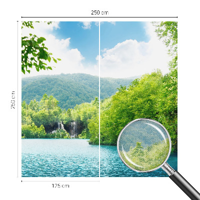 Foto behang voor de keuken Natuurlijke waterval