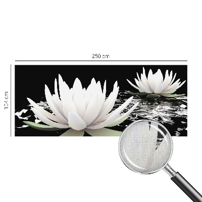 Fotobehang tienerkamer met waterbloemen als motief