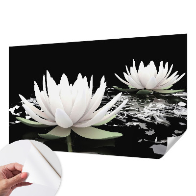 Fotobehang tienerkamer Waterbloemen