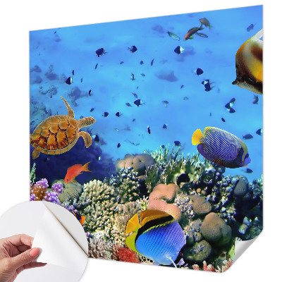 Foto behang voor de kinderkamer met motief van een koraalrif