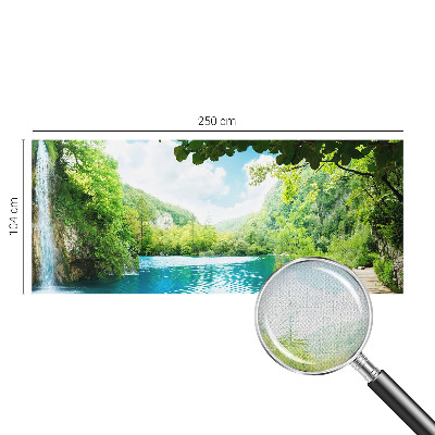 Zelfklevend fotobehang op maat met een natuurlijk oase-design