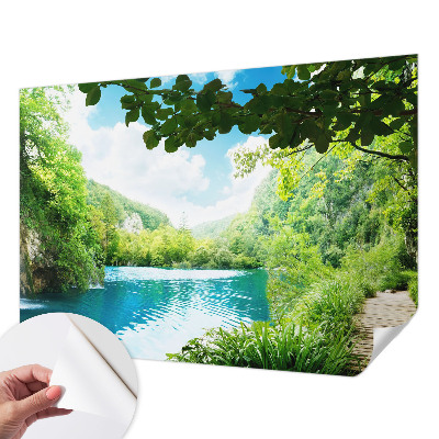 Zelfklevend fotobehang op maat Natuurlijke oase