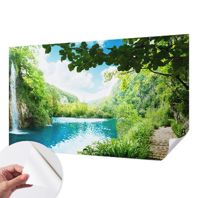 Zelfklevend fotobehang op maat Natuurlijke oase
