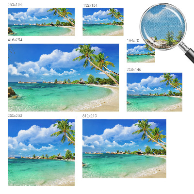 Fotobehang kinderkamer met tropisch paradijs als print