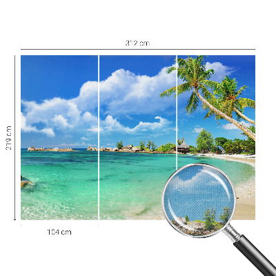 Fotobehang kinderkamer met tropisch paradijs als print