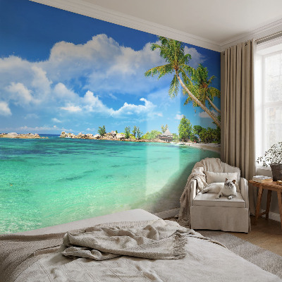 Fotobehang kinderkamer met tropisch paradijs als print