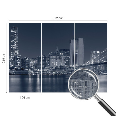 Fotobehang voor kinderkamer Nachtstad