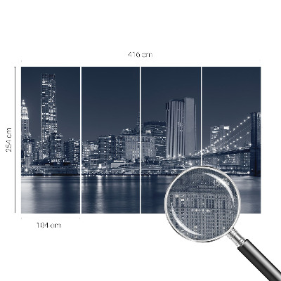 Fotobehang voor kinderkamer Nachtstad