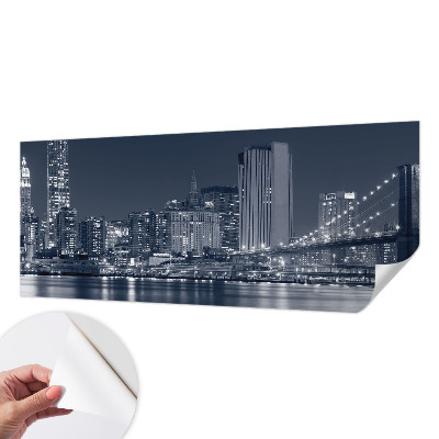 Fotobehang voor kinderkamer met een ontwerp van een nachtstad